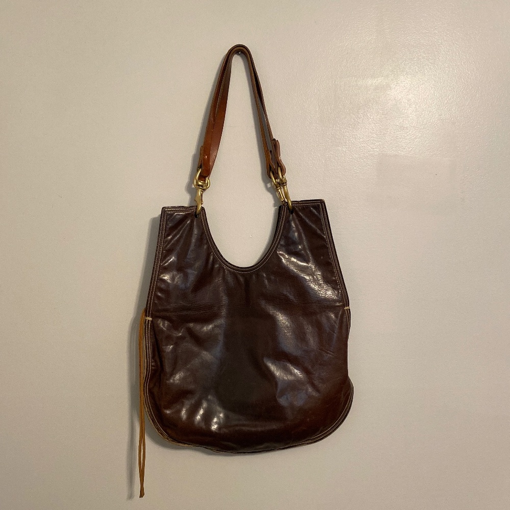 RTH “egg” bag with brass hardware